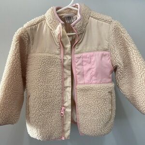 Hanna Anderrson Sherpa Jacket with Pink Accents 3T